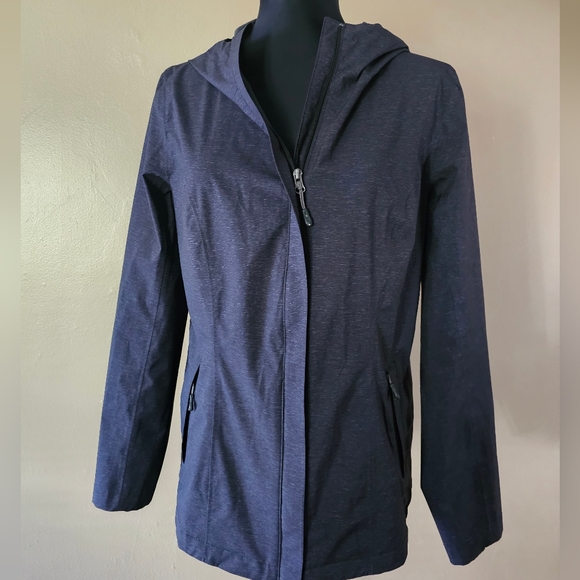 32 Degrees Cool Dark Gray Packable Hooded All Weather Jacket Women's Size Medium - Picture 1 of 12